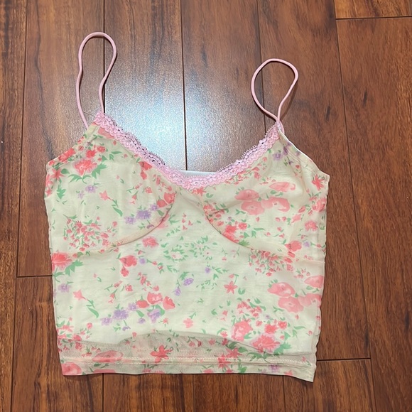 lace trim tank top - Picture 1 of 2